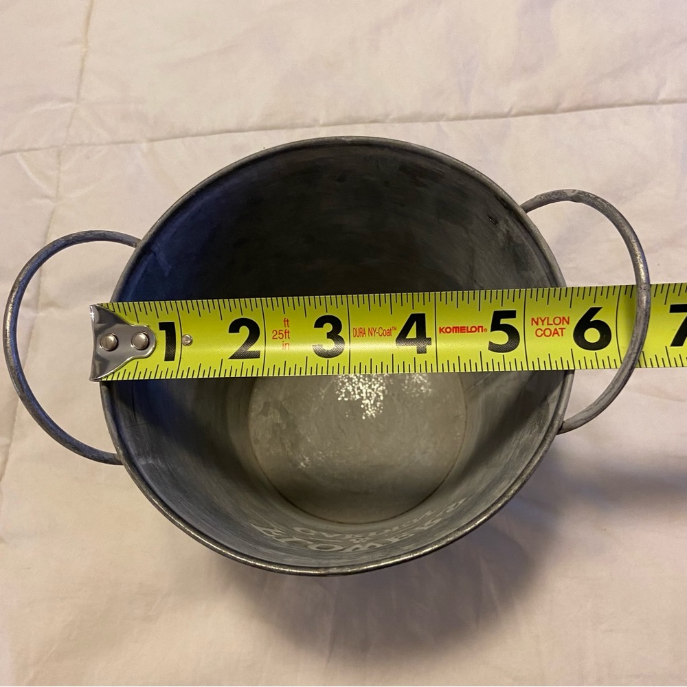 NWOT Metal Flower Container - Picture 6 of 6